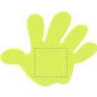 Astana fényvisszaverő matrica, kéz