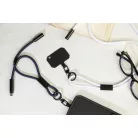 CuffCharge 60 W-os RPET mobiltartós csuklópánt kábellel
