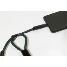 CuffCharge 60 W-os RPET mobiltartós csuklópánt kábellel