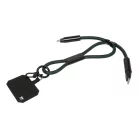 CuffCharge 60 W-os RPET mobiltartós csuklópánt kábellel