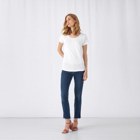 B&C Inspire Slub női pamut póló