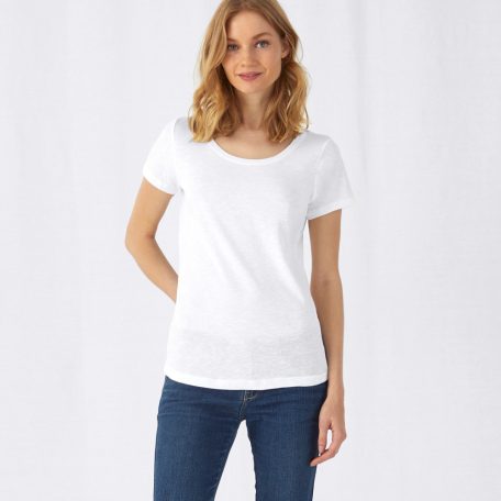 B&C Inspire Slub női pamut póló