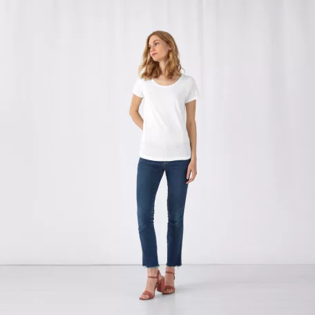 B&C Inspire Slub női pamut póló