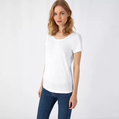 B&C Inspire Slub női pamut póló
