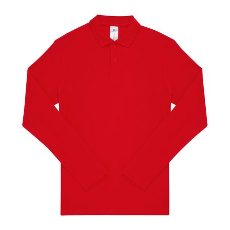 B&C ID.001 LSL férfi hosszú ujjú galléros póló