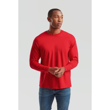 Fruit of the loom férfi hosszú ujjú kereknyakú póló