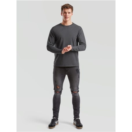 Fruit of the loom férfi hosszú ujjú kereknyakú póló