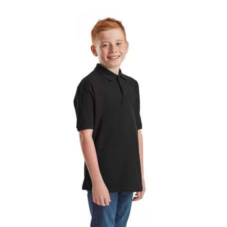 Fruit of the loom 65/35 gyerek rövid ujjú galléros póló