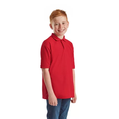 Fruit of the loom 65/35 gyerek rövid ujjú galléros póló