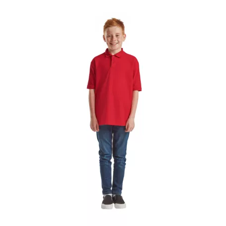 Fruit of the loom 65/35 gyerek rövid ujjú galléros póló