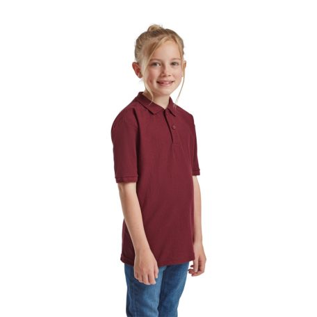 Fruit of the loom 65/35 gyerek rövid ujjú galléros póló