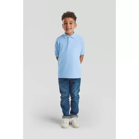 Fruit of the loom 65/35 gyerek rövid ujjú galléros póló