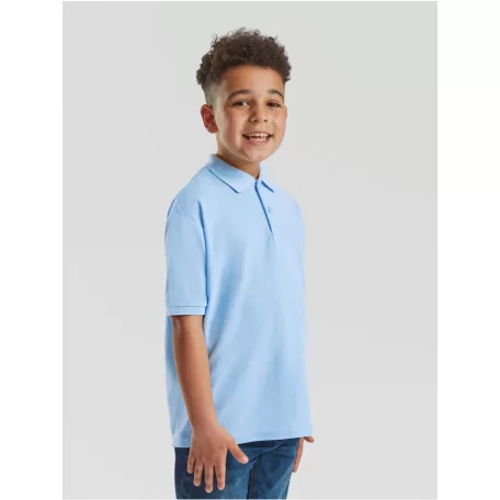 Fruit of the loom 65/35 gyerek rövid ujjú galléros póló