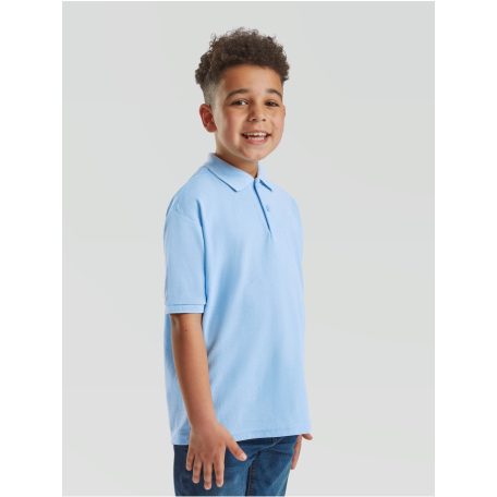 Fruit of the loom 65/35 gyerek rövid ujjú galléros póló