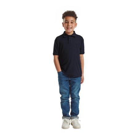 Fruit of the loom 65/35 gyerek rövid ujjú galléros póló