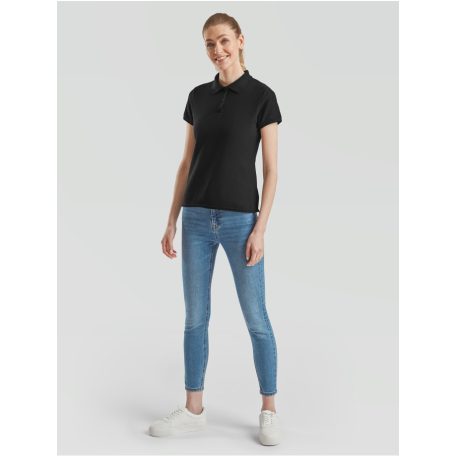 Fruit of the Loom LADY-FIT 65/35 női rövid ujjú galléros póló