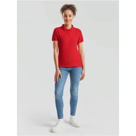 Fruit of the Loom LADY-FIT 65/35 női rövid ujjú galléros póló