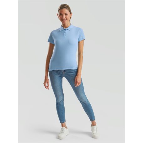 Fruit of the Loom LADY-FIT 65/35 női rövid ujjú galléros póló