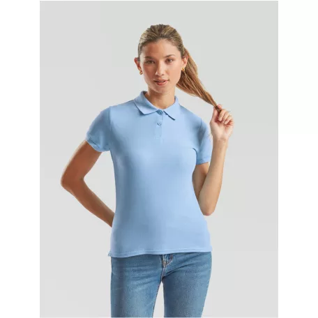 Fruit of the Loom LADY-FIT 65/35 női rövid ujjú galléros póló