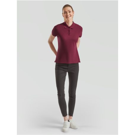Fruit of the Loom LADY FIT PREMIUM női rövid ujjú galléros póló