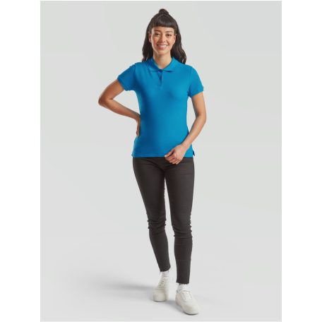 Fruit of the Loom LADY FIT PREMIUM női rövid ujjú galléros póló