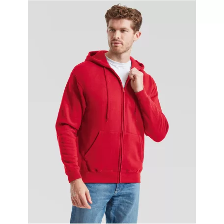 Fruit of the loom férfi cipzáras kapucnis pulóver