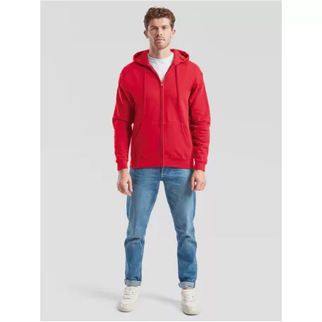 Fruit of the loom férfi cipzáras kapucnis pulóver