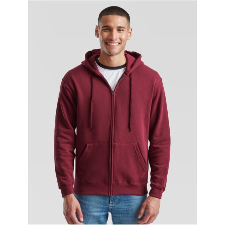 Fruit of the loom férfi cipzáras kapucnis pulóver