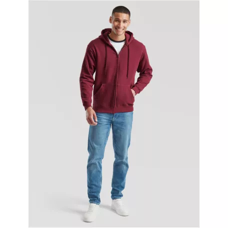 Fruit of the loom férfi cipzáras kapucnis pulóver