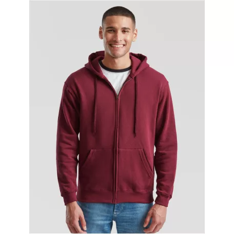 Fruit of the loom férfi cipzáras kapucnis pulóver