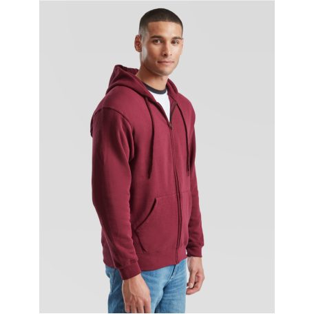 Fruit of the loom férfi cipzáras kapucnis pulóver