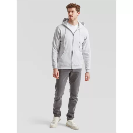 Fruit of the loom férfi cipzáras kapucnis pulóver