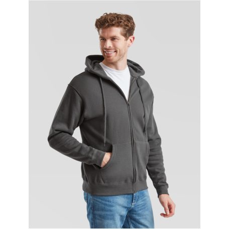 Fruit of the loom férfi cipzáras kapucnis pulóver