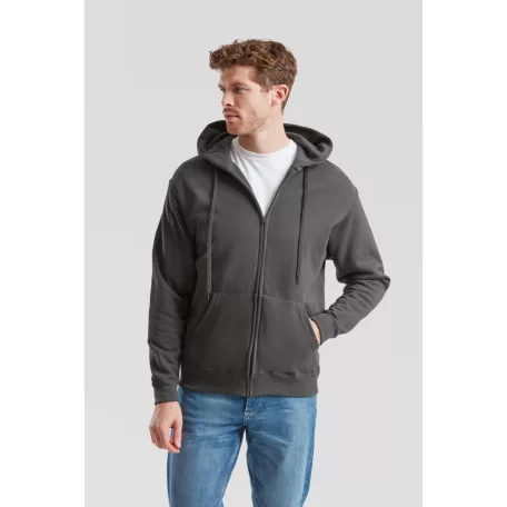 Fruit of the loom férfi cipzáras kapucnis pulóver