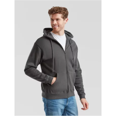 Fruit of the loom férfi cipzáras kapucnis pulóver