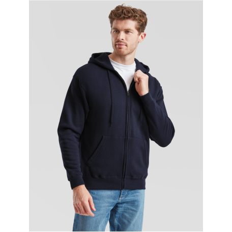 Fruit of the loom férfi cipzáras kapucnis pulóver