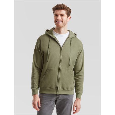 Fruit of the loom férfi cipzáras kapucnis pulóver