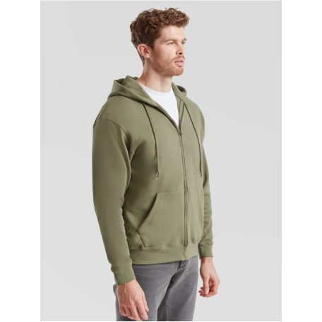 Fruit of the loom férfi cipzáras kapucnis pulóver