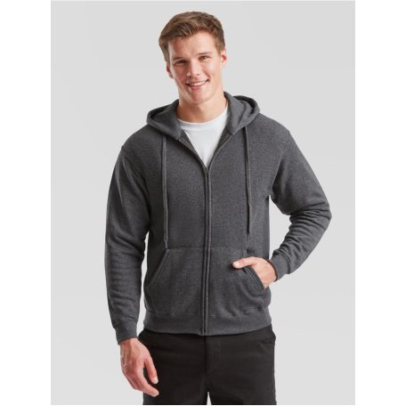 Fruit of the loom férfi cipzáras kapucnis pulóver