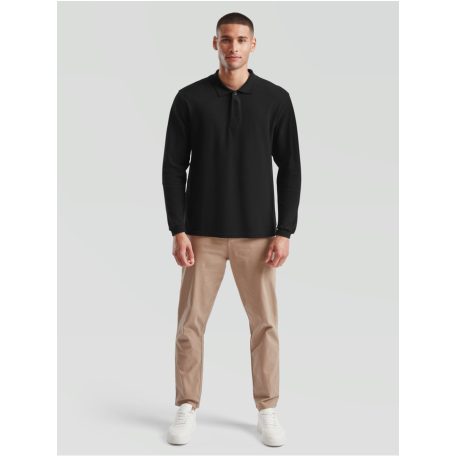 Fruit of the Loom PREMIUM férfi hosszú ujjú galléros póló