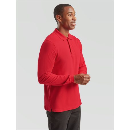 Fruit of the Loom PREMIUM férfi hosszú ujjú galléros póló