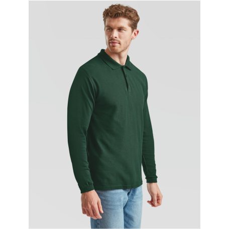 Fruit of the Loom PREMIUM férfi hosszú ujjú galléros póló