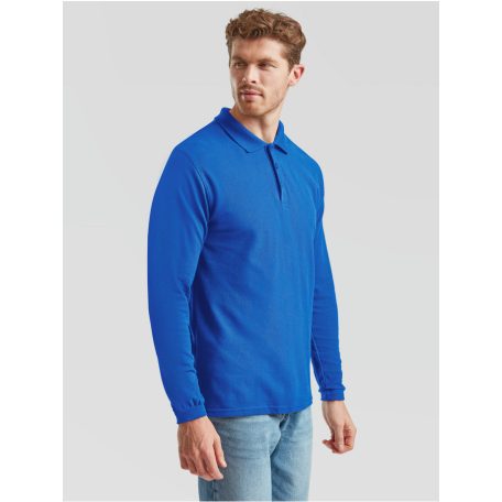Fruit of the Loom PREMIUM férfi hosszú ujjú galléros póló