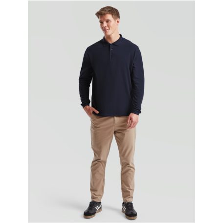 Fruit of the Loom PREMIUM férfi hosszú ujjú galléros póló