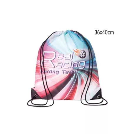 210D poliészter tornazsák PU megerősített sarkokkal