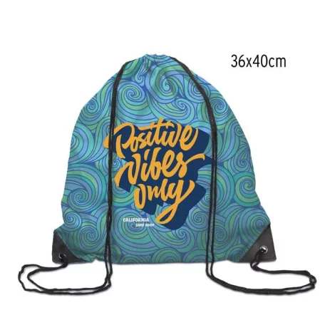 210D poliészter tornazsák PU megerősített sarkokkal