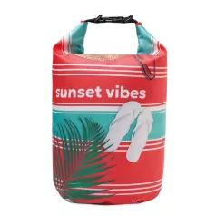   10 literes RPET vízhatlan táska az Ön 360°-os egyedi dizájnjával