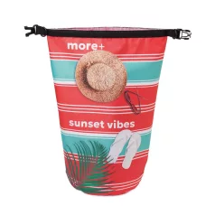   10 literes RPET vízhatlan táska az Ön 360°-os egyedi dizájnjával