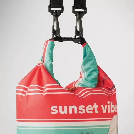 10 literes RPET vízhatlan táska az Ön 360°-os egyedi dizájnjával