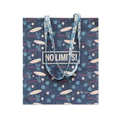 Pamutvászon bevásárlótáska hosszú fülekke